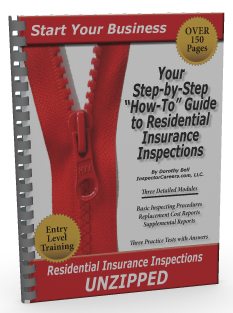 Residential Insurance Inspections UNZIPPED Training Manual - PDF DOWNLOAD